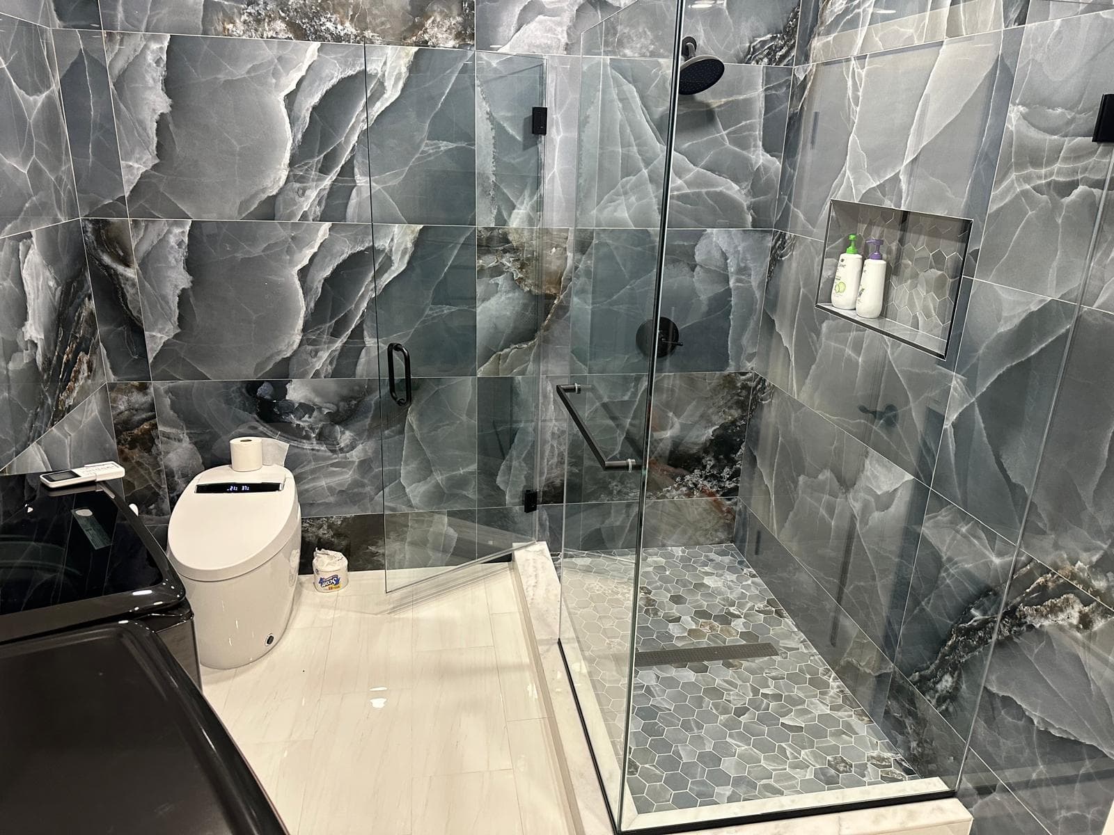 Custom shower installation