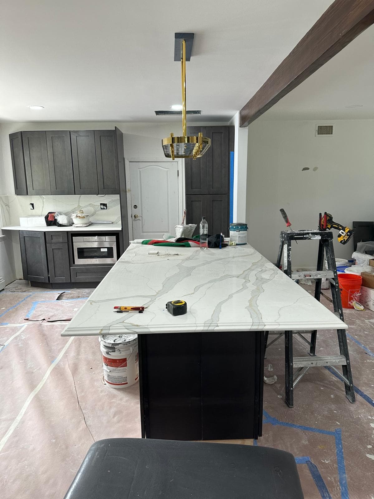 Custom kitchen island
